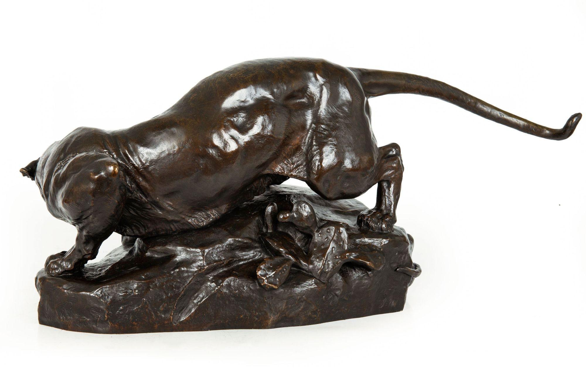 Seltene 26 Georges Gardet Wüsten dramatische antike französische Bronzeskulptur (Romantik) im Angebot