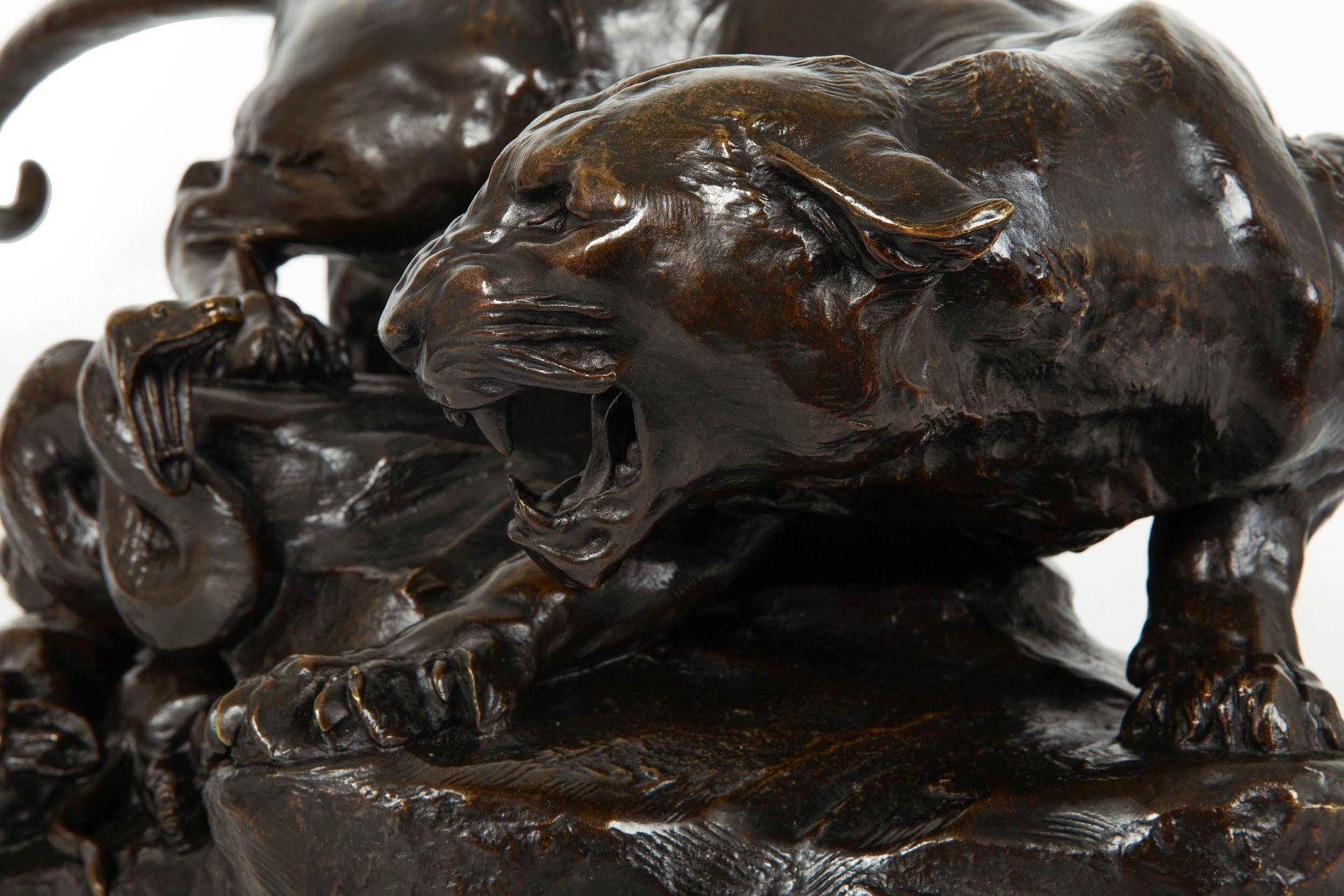 Seltene 26 Georges Gardet Wüsten dramatische antike französische Bronzeskulptur im Angebot 1