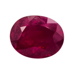 Rare 2.69ct "Pigeon Blood" Oval Burmese Ruby Certified By GRS