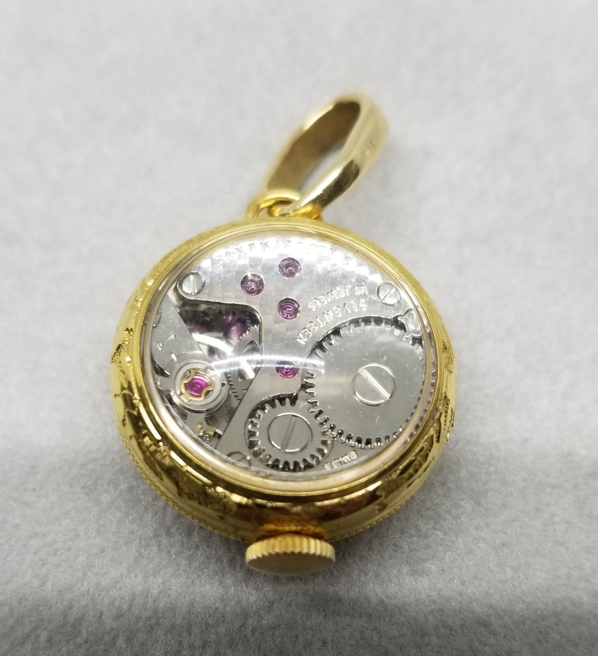 Rare Vintage 14 Karat Yellow Gold RARE Signed 'IRICE' Mini Jeweled