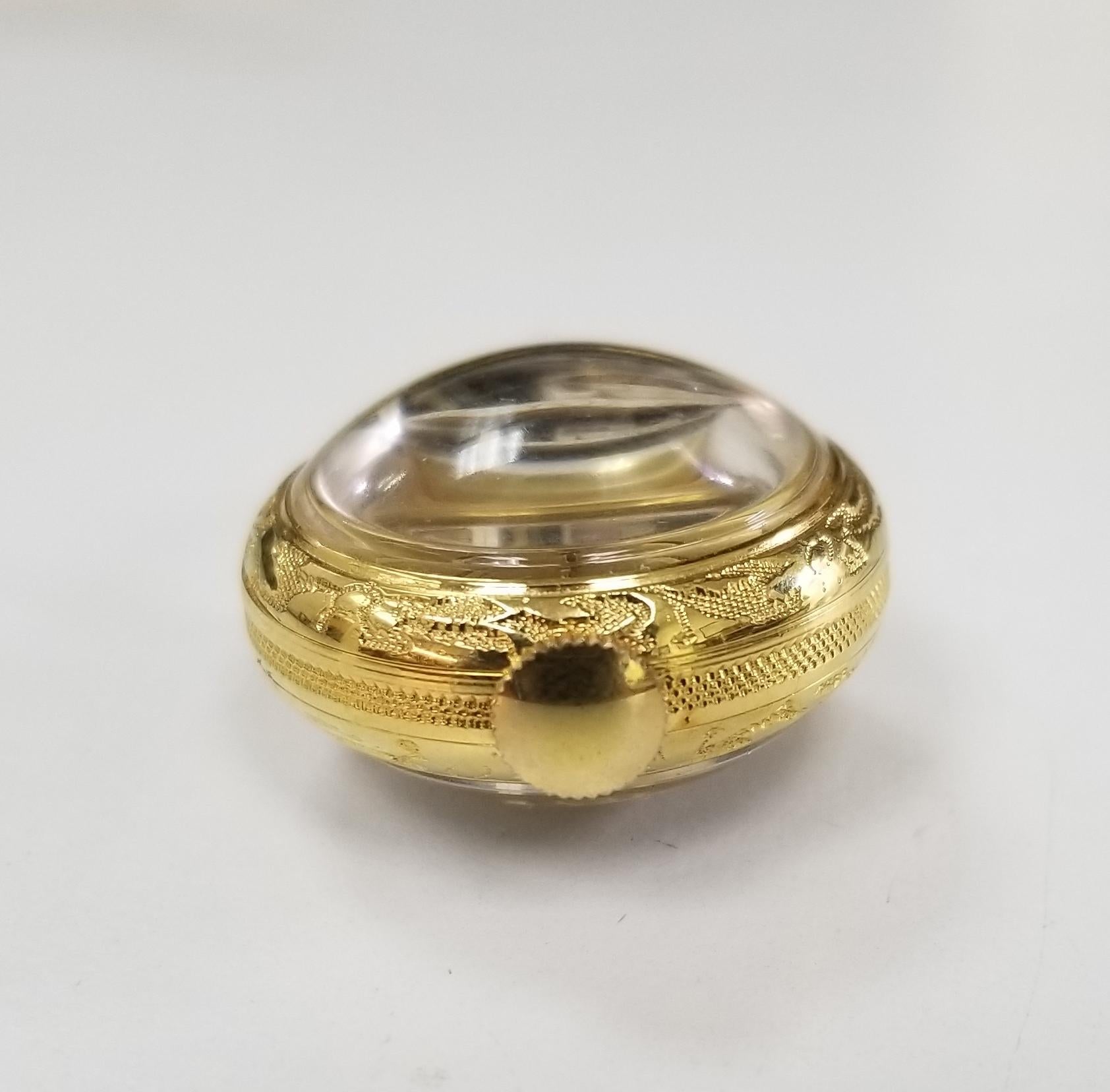 Artisan Rare Vintage 14 Karat Yellow Gold Bucherer 17 Jewel Swiss Pendant Watch Fob