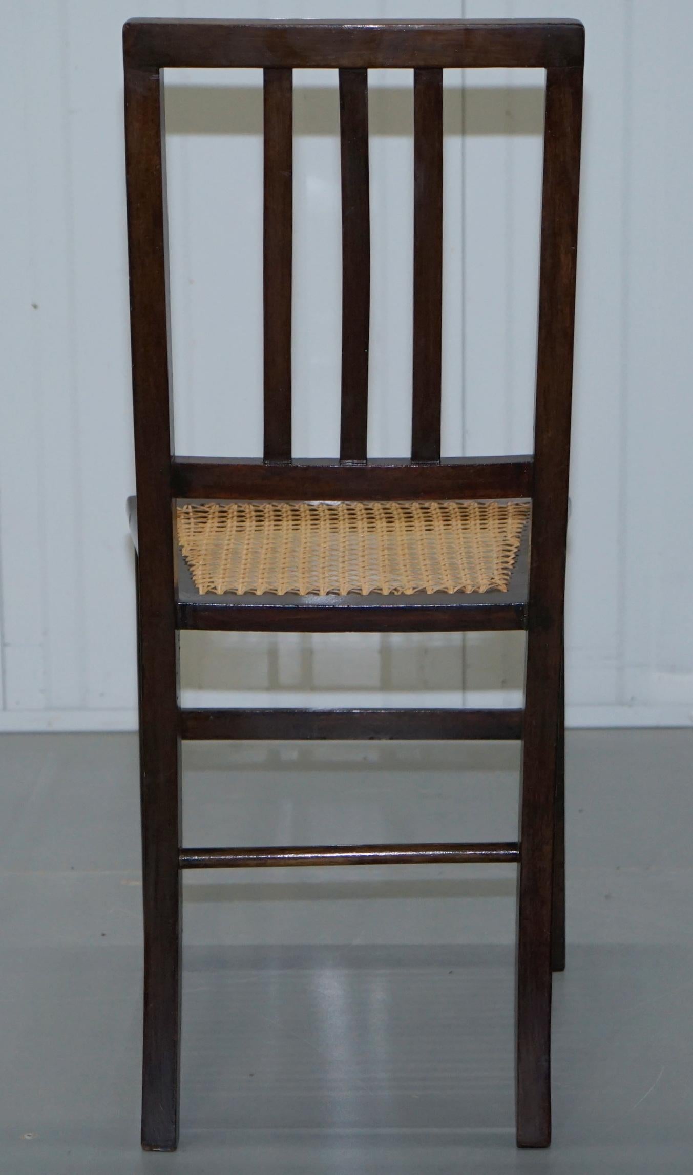 Rare 3/4 Sized B Maggs & Co. Bristol Victorian Mahogany Berger Chair 5