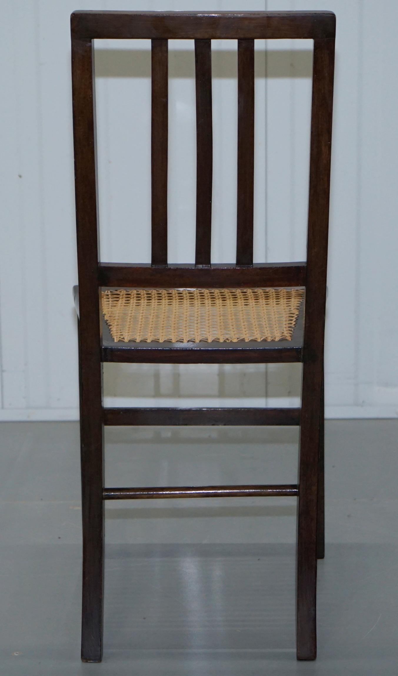 Rare 3/4 Sized B Maggs & Co. Bristol Victorian Mahogany Berger Chair 4
