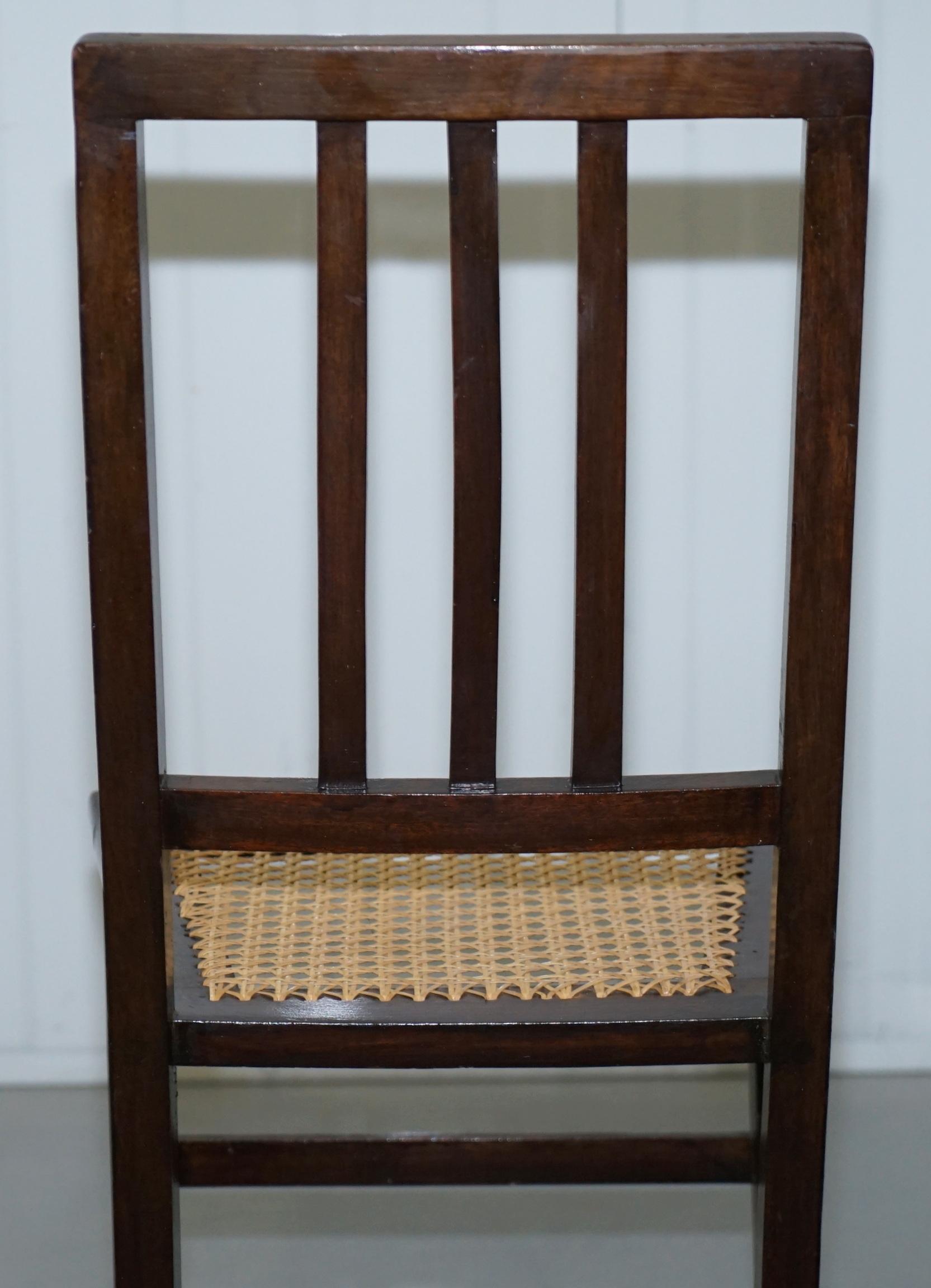 Rare 3/4 Sized B Maggs & Co. Bristol Victorian Mahogany Berger Chair 6