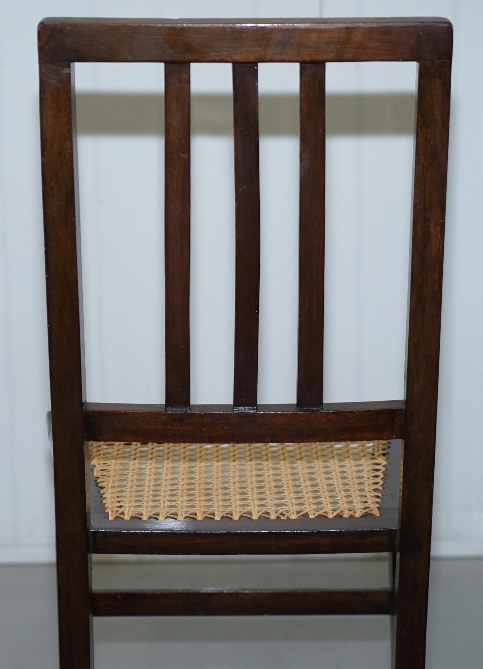 Rare 3/4 Sized B Maggs & Co. Bristol Victorian Mahogany Berger Chair 5