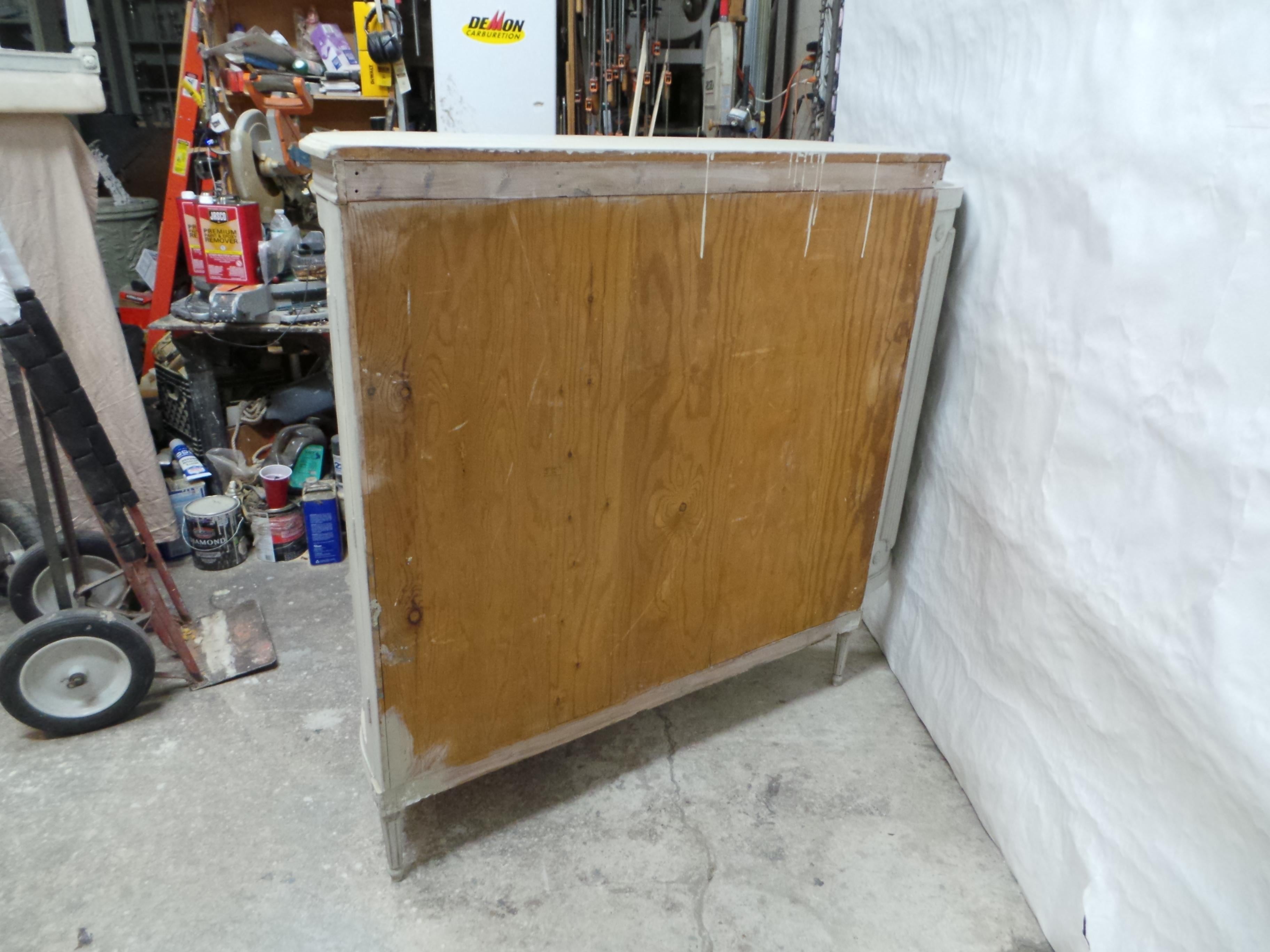 Rare 3 Door Swedish Gustavian Sideboard For Sale 7