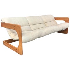 Rare 3-Seat Sofa Designed by Lou Hodges, California Design Group 1970 Modernist