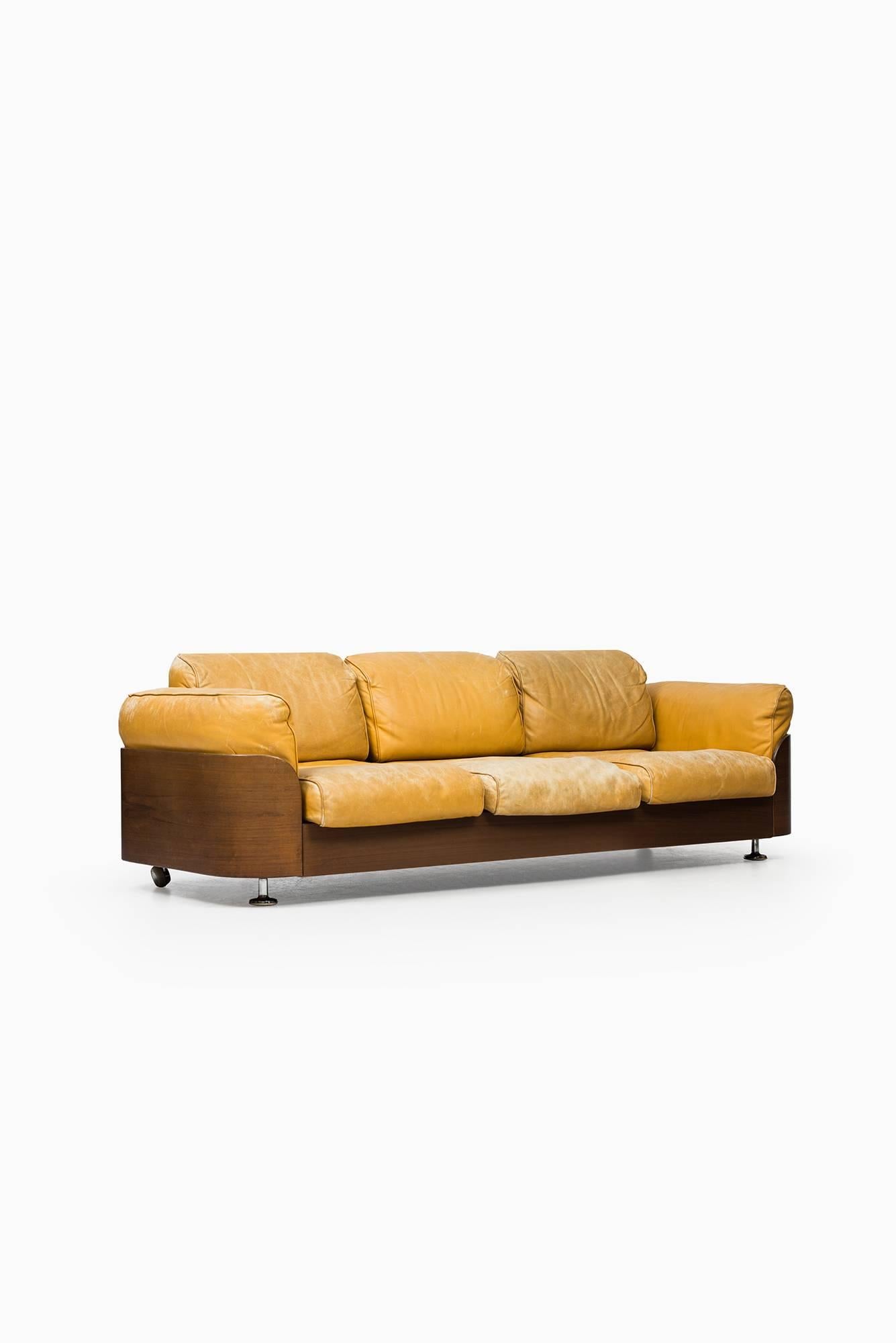 Scandinavian Modern Rare Three-Seat Sofa Produced by Hämeen Kalustaja in Finland