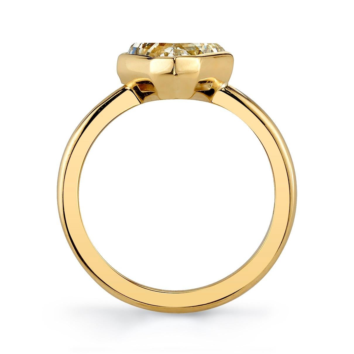 lozenge cut diamond ring