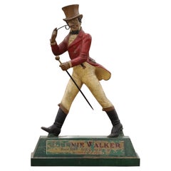 Rare 30.0” Tall Johnnie Walker Striding Man Advertising Statue