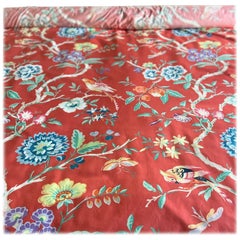 Rare 34.5 Yds Brunschwig & Fils Amandine Chintz Fabric by Victor Coates, Paris