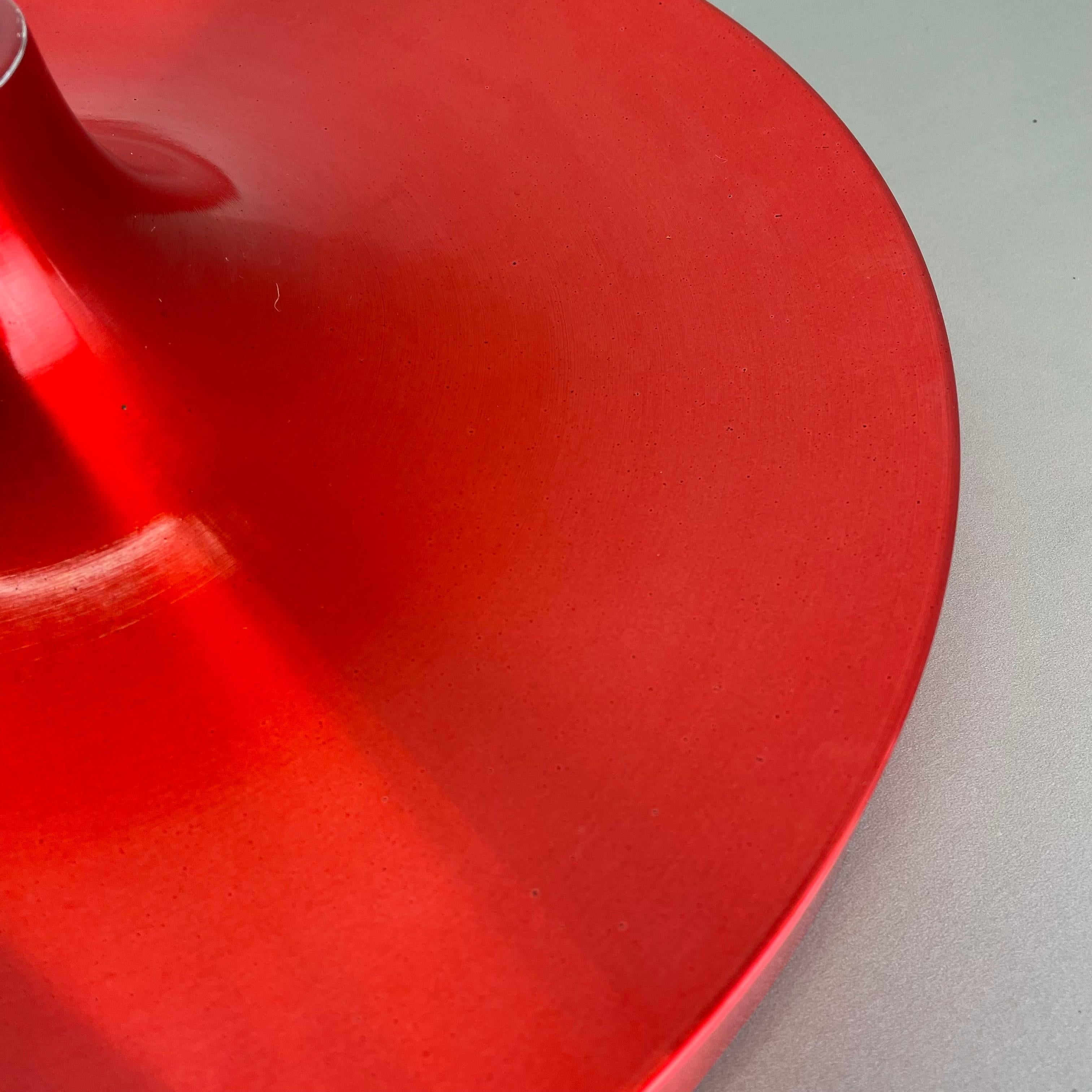 Rare Red Charlotte Perriand Disc Wall Light by Honsel, Germany 1960s For Sale 5