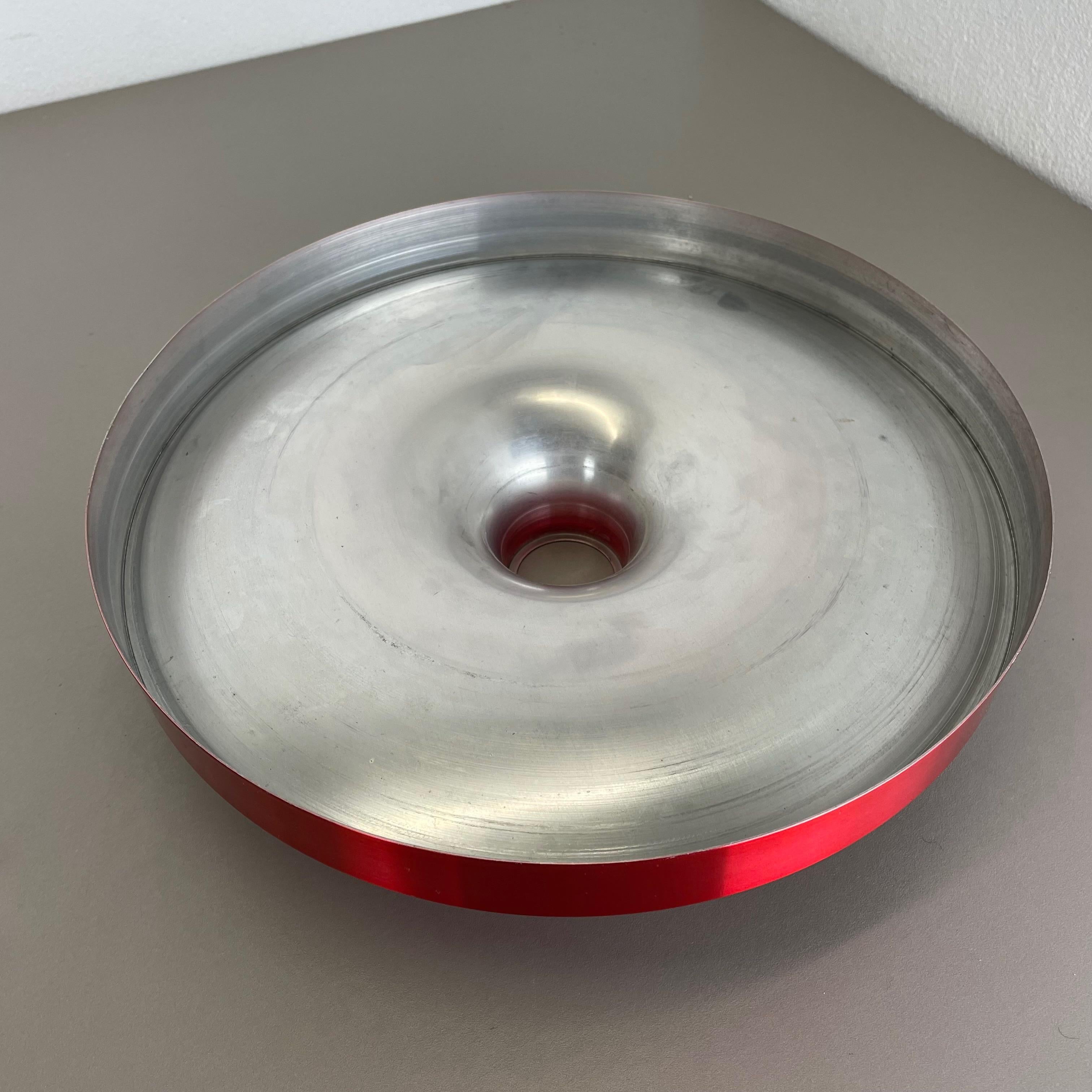 Rare Red Charlotte Perriand Disc Wall Light by Honsel, Germany 1960s For Sale 13