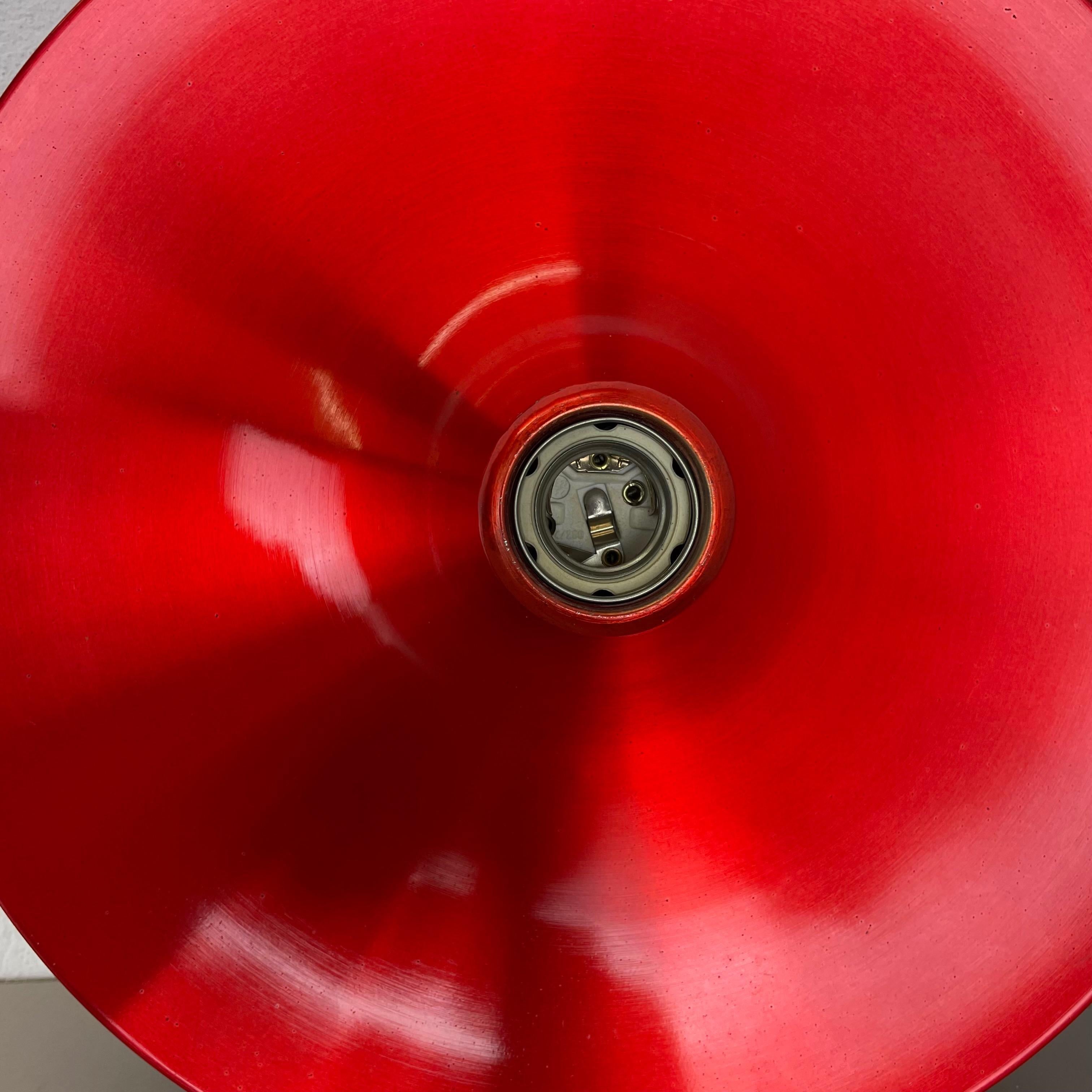 Rare Red Charlotte Perriand Disc Wall Light by Honsel, Germany 1960s For Sale 2