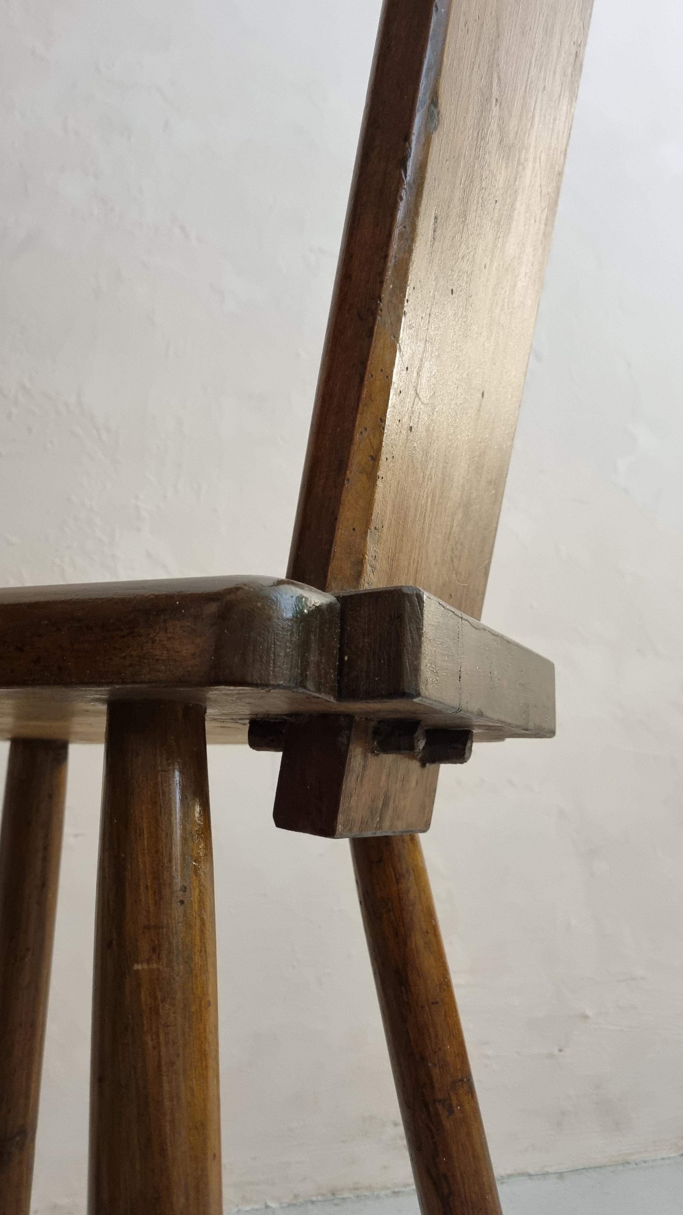 Mid-20th Century Rare 4 Chairs of Italian craft production, 1960s . en vente