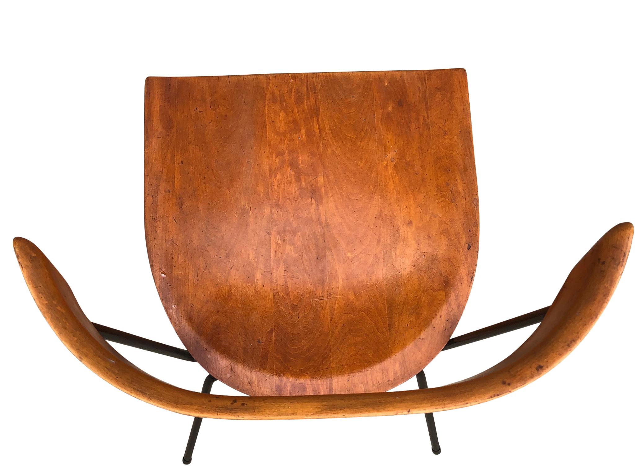 20th Century Rare 4 Midcentury Paul McCobb Planner Group Dining Chairs #1535 Maple Iron