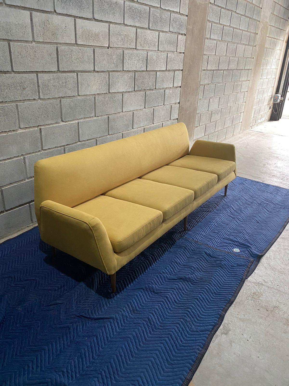Mid-Century Modern Rare 4-Seater Sofa by Martin Eisler For Sale