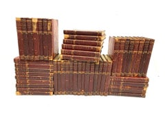 Rare 49 Vol Wilkie Collins From The Library Of J.C. Peasley, Chicago By 19th C.