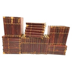 Rare 49 Vol Wilkie Collins From The Library Of J.C. Peasley, Chicago By 19th C.
