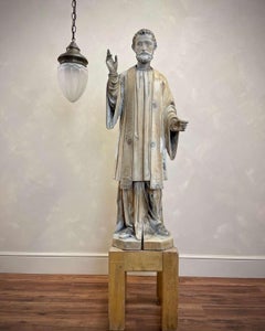 Rare, 18th Century  Carved Wood Statue of St Francis Xavier