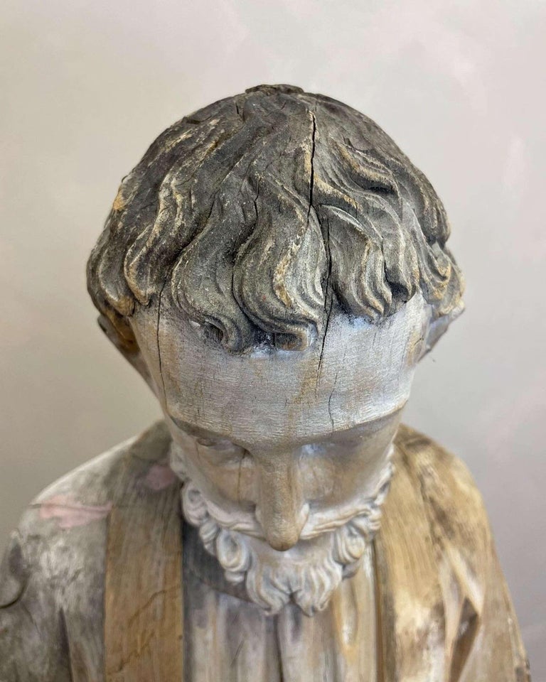Rare, 18th Century Carved Wood Statue of St Francis Xavier For Sale at ...