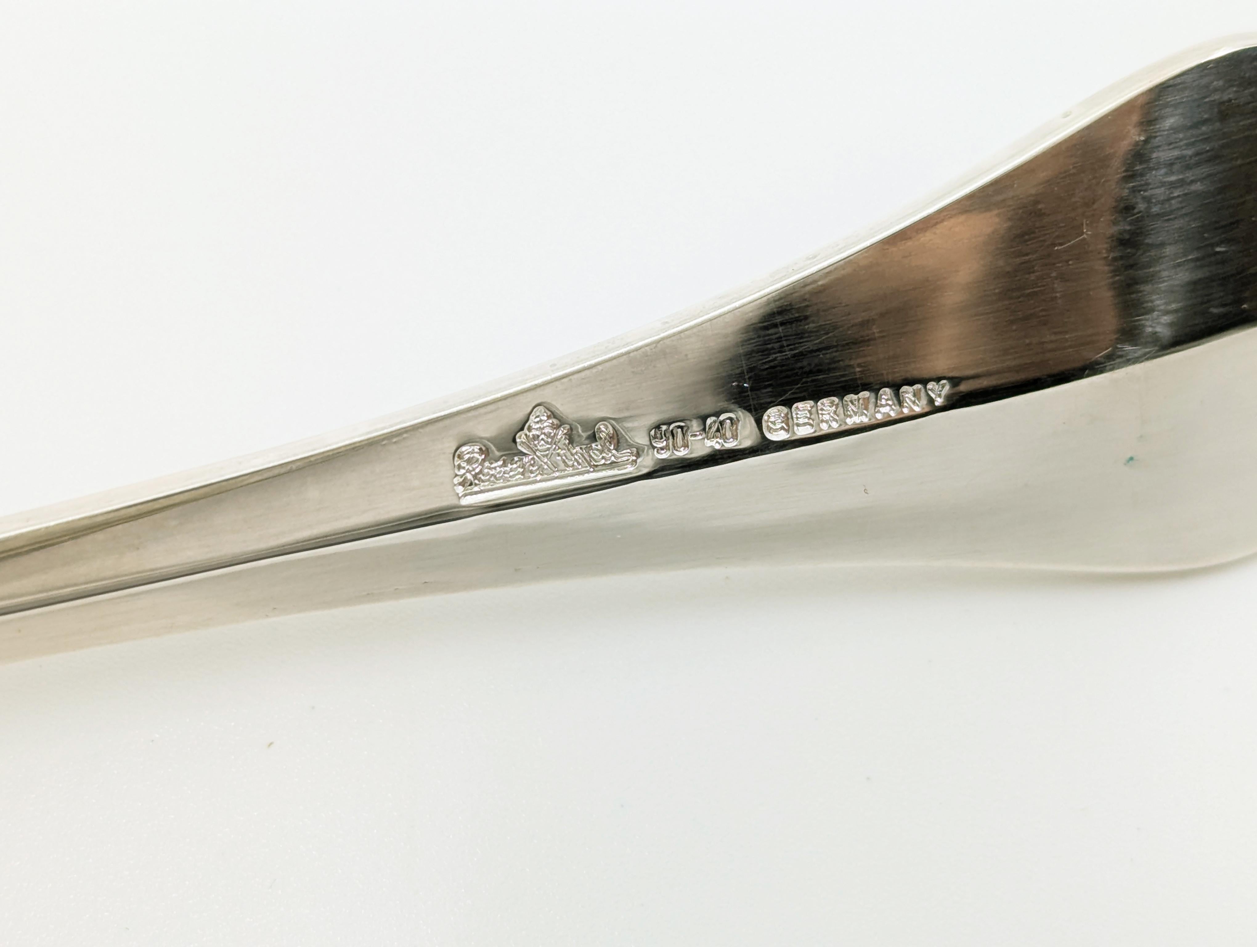 XX secolo Raro set di posate Lotus in metallo placcato argento per 6 persone di Rosenthal, anni '60 in vendita