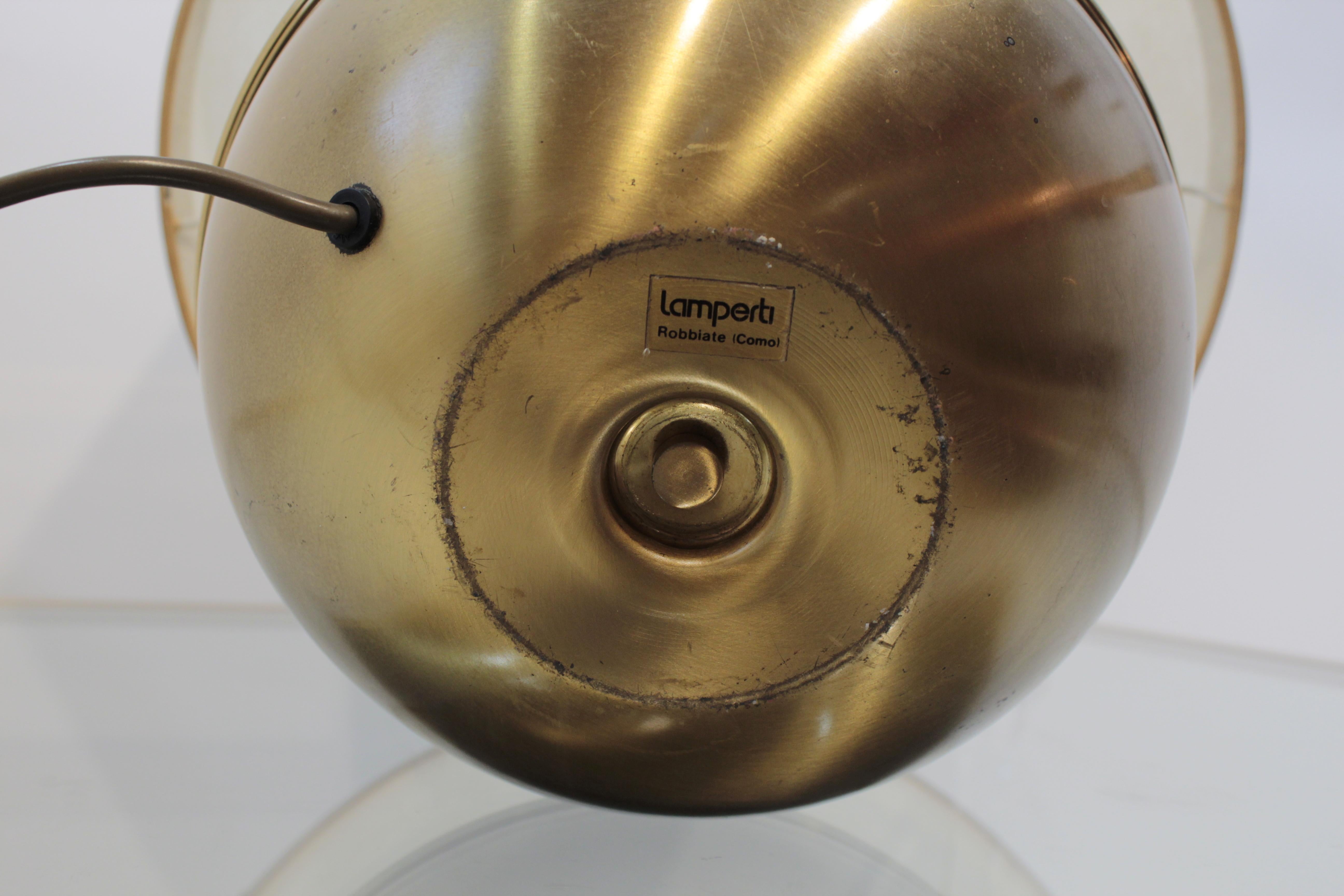Rare 1960s-1970's Italian Design Lamperti Table Lamp For Sale 11