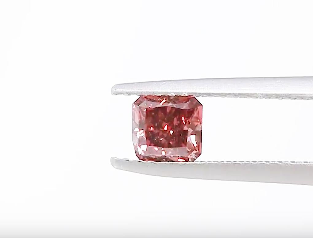 Incredibly rare deep fancy pink GIA certified Argyle cushion cut diamond. 

Natural fancy pink diamonds are among the rarest colored diamonds in existence and are coveted by collectors and jewelers alike. Fueling the craze for natural fancy pink