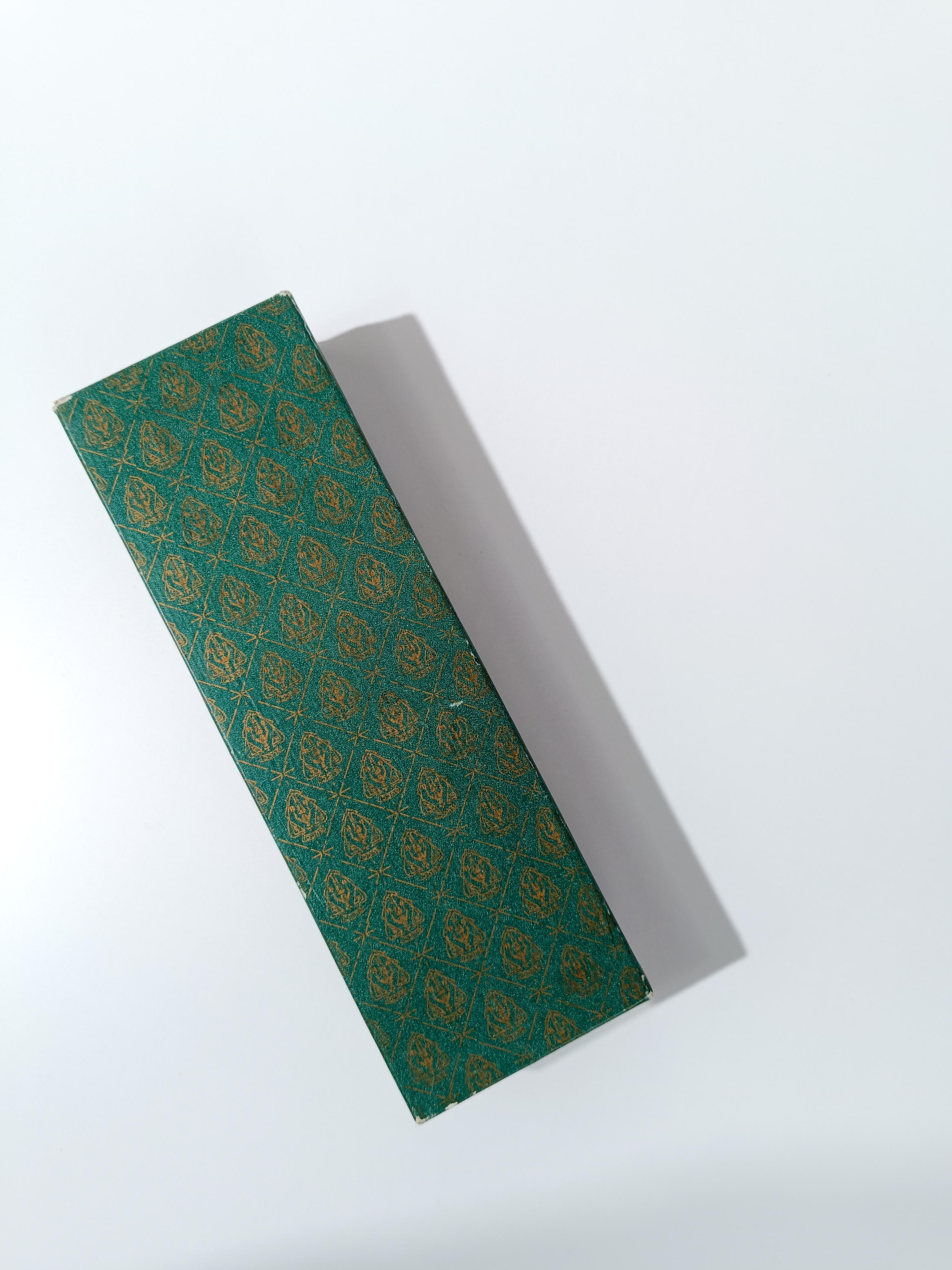 Rare 70s Horseshoe Letter Opener in Brass & Chrome By Gucci With Original Box For Sale 2