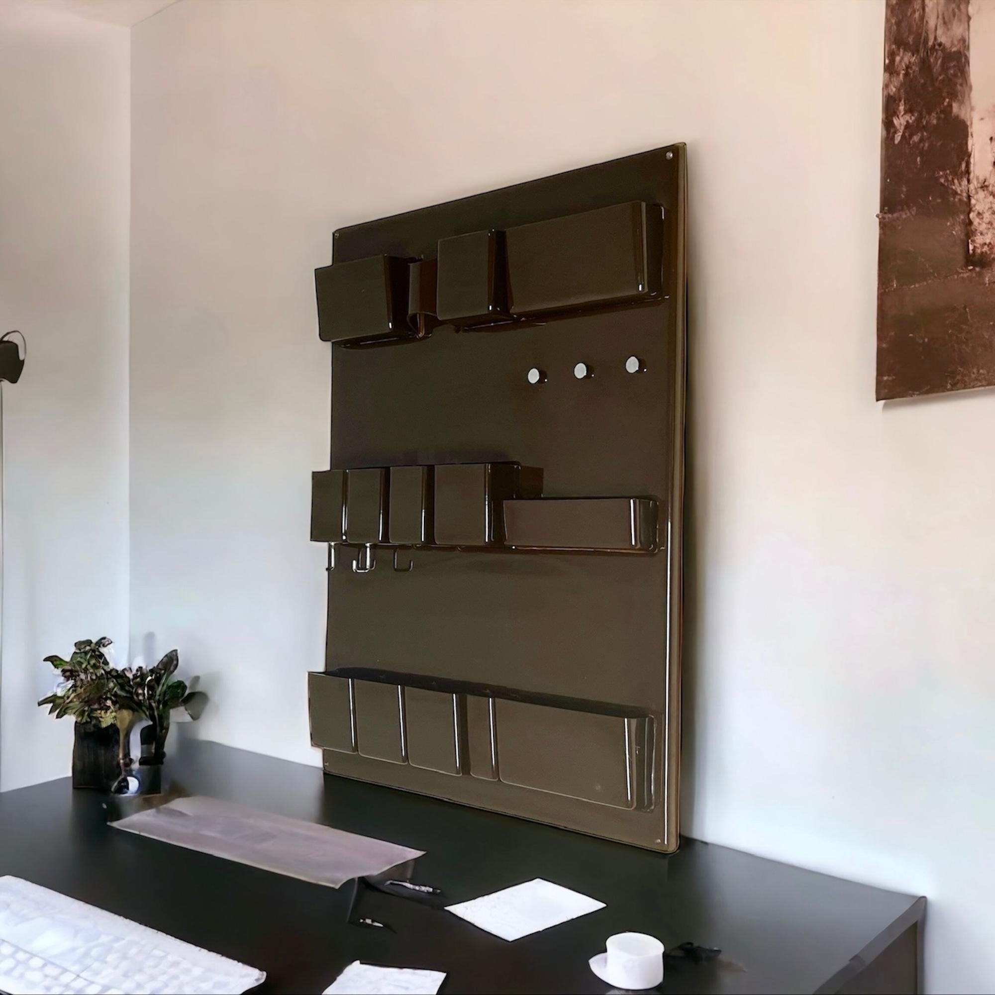 Rare 70s Italian Wall Unit 'Portatutto' by Ferrarin and Salvioli for Lamperti 5