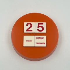 Rare 70s Space Age Perpetual Calendar – Orange Vintage Design Collectible