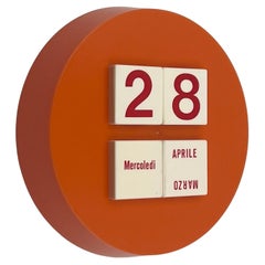 Rare 70s Space Age Perpetual Calendar – Orange Vintage Design Collectible