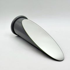 Rare miroir à rouge à lèvres de table des années 70 en gris brillant - Design/One Rodolfo Bonetto
