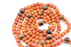 Rare 76.1 Grams Of Fine Butterscotch Amber Necklace Or Prayer Beads