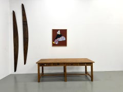 Rare 8-Drawer Farmhouse Draper’s Table – Solid Pine (221 cm)