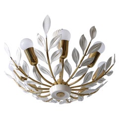 Rare 8-Flamed Sputnik Chandelier or Pendant Lamp by Vereinigte Werkstätten 1950s