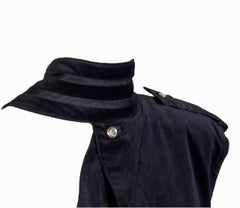 Rare 90-s Vintage Gianni Versace Black Embellished Velvet Dress