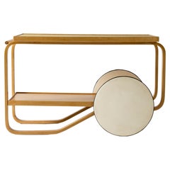 Rare "901" Serving Cart by Alvar Aalto, Finland, 1940s