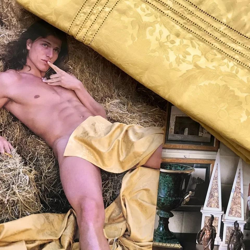 Black Rare 90s Vintage Gianni Versace Home Signature Bedding Set  ***NEW in the BOX For Sale
