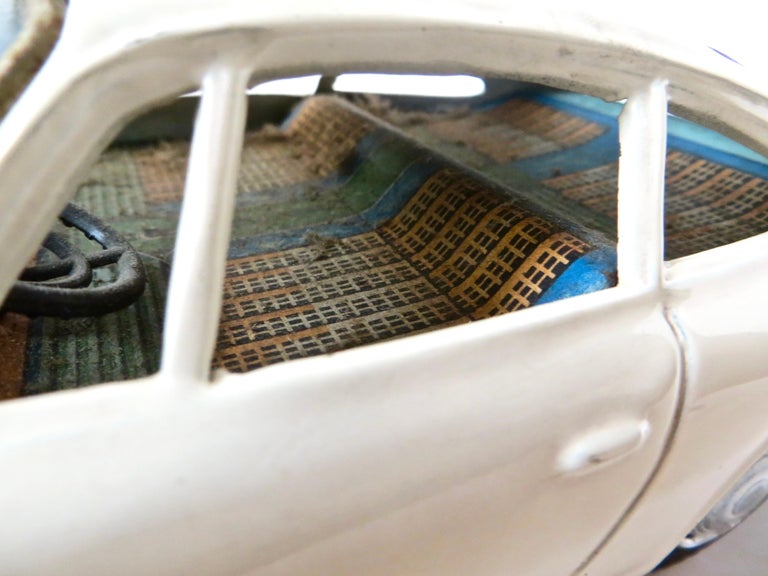 Jouet Ancien En Tôle – Porsche (fabriqué Au Japon, Sans Marque)