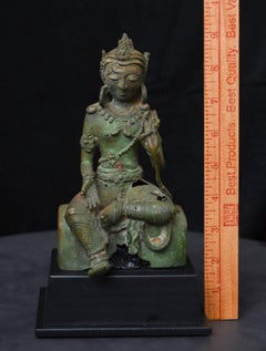 Rare 9th-11thC Burmese Cast Bronze Hindu–Buddhist Figure. Arakan/Mon/Pre-Pagan