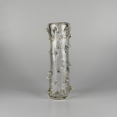 Rare “a Mugnoni” Murano Glass Vase by Ercole Barovier for Barovier & Toso, 1938