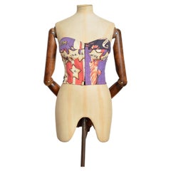 Raro top senza spalline Dolce & Gabbana Autunno/Inverno 1992, modello "Statua della Libertà", in stile corsetto / bustier