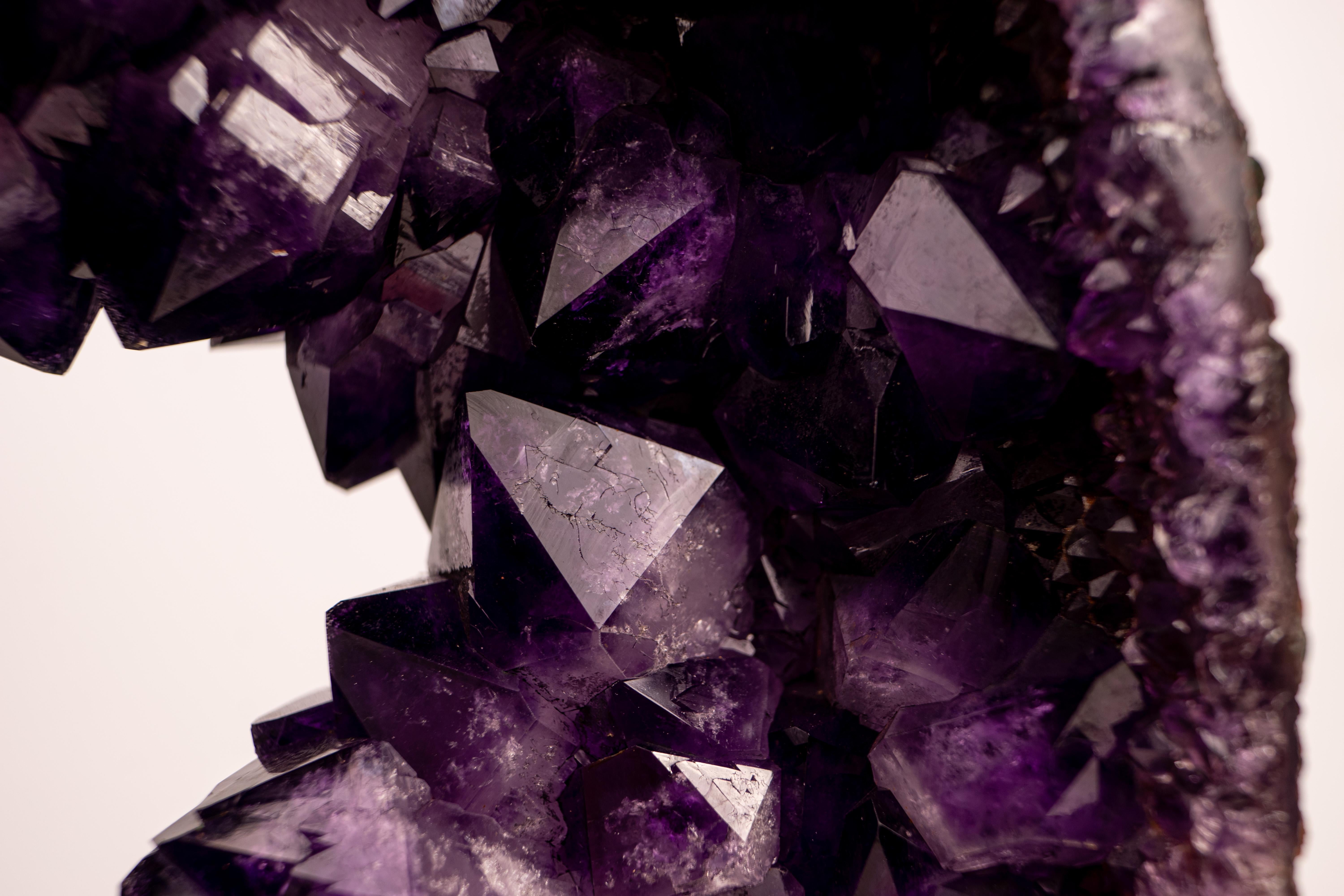 Rare AAA Amethyst Geode Portal with Crown Druzy Formation, Collector’s Crystal en venta 2