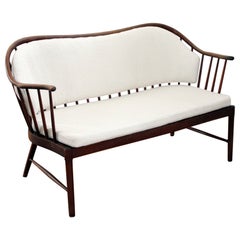 Raro sofá de Aage Herman Olsen para Fritz Hansen, moderno escandinavo