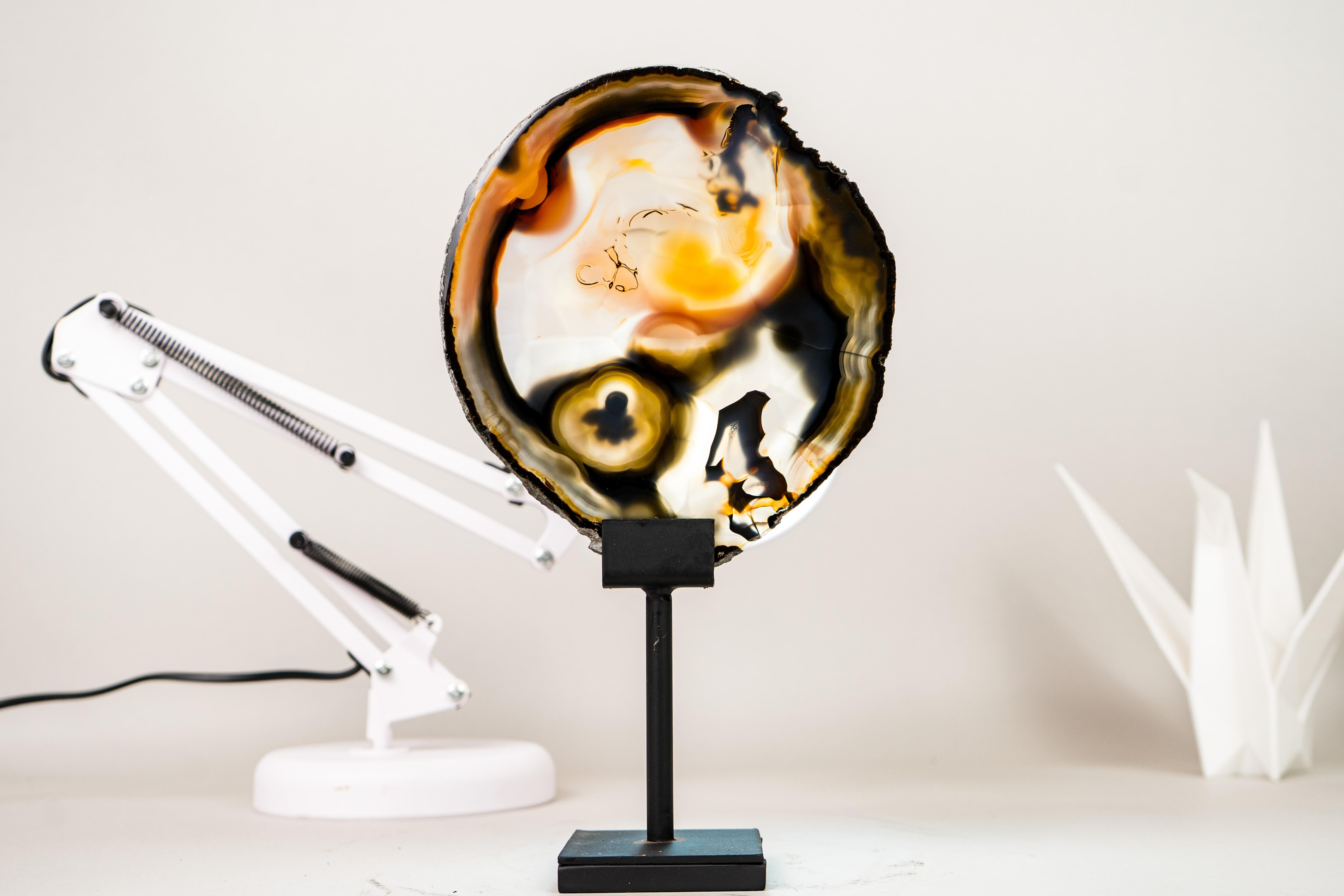 Rare Abstract Agate Slice For Sale 1