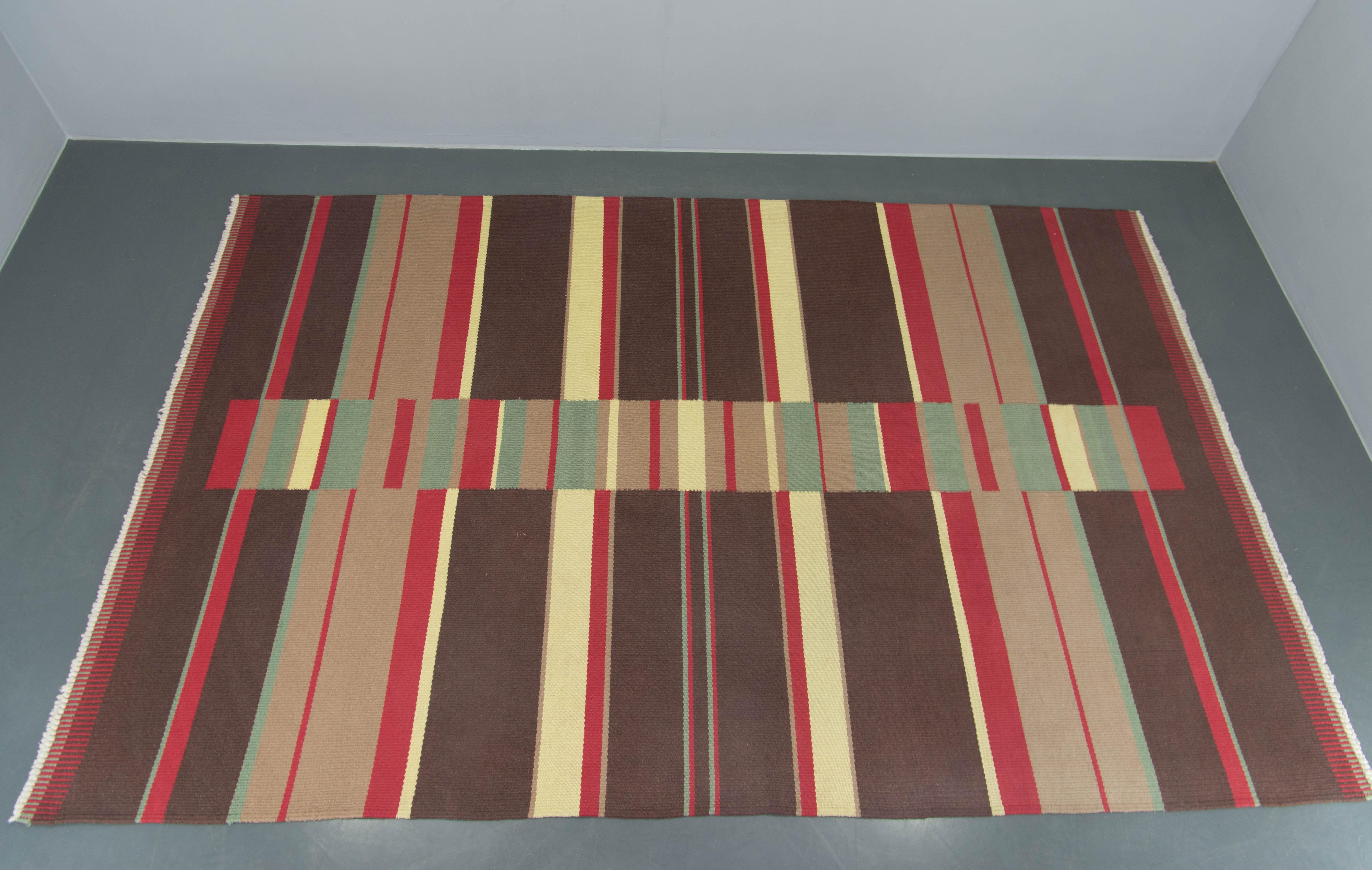 Mid-Century moderno Raro tappeto astratto modernista di Antonin Kybal, 1948 in vendita