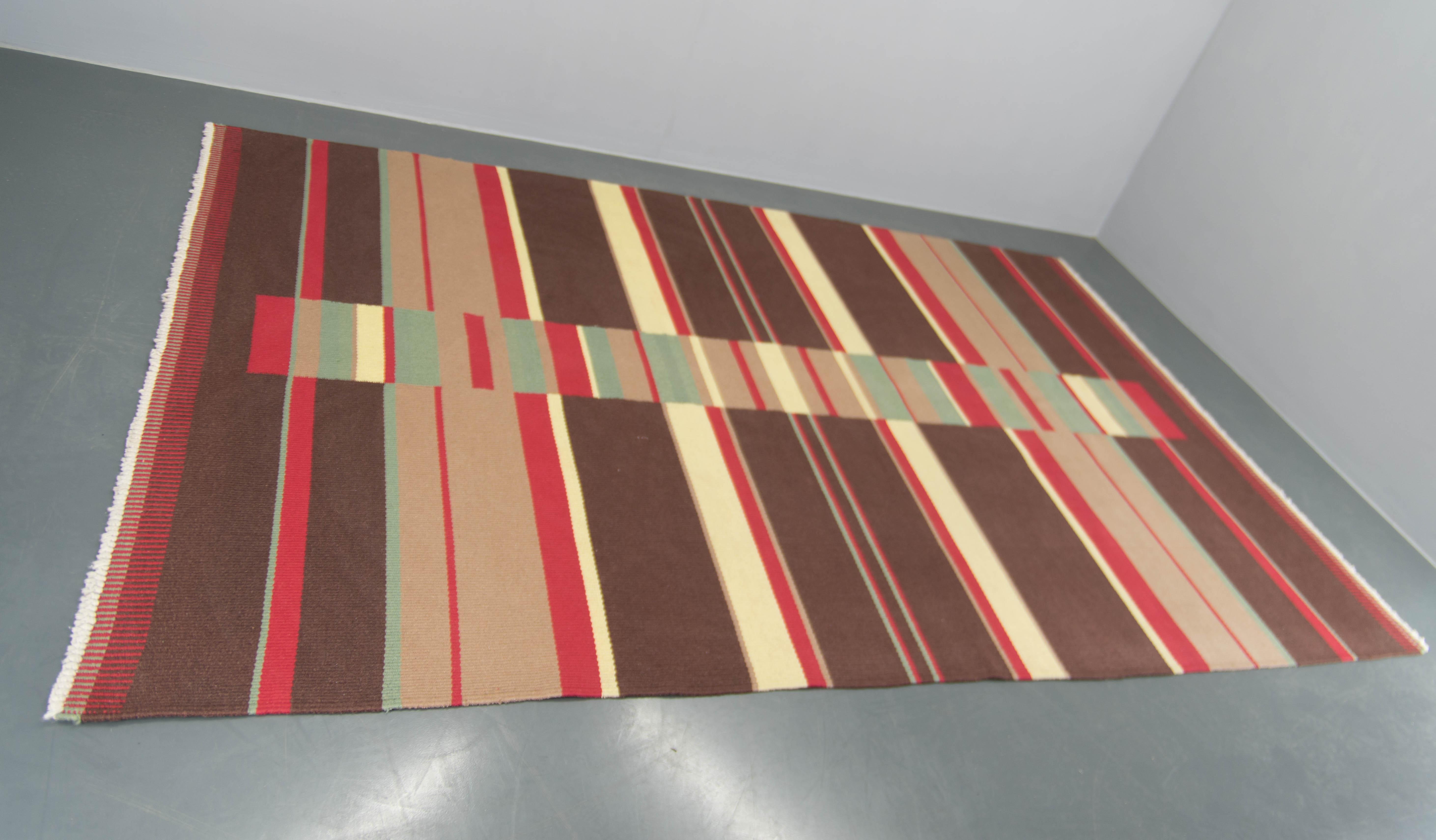 Raro tappeto astratto modernista di Antonin Kybal, 1948 In condizioni buone in vendita a Praha, CZ