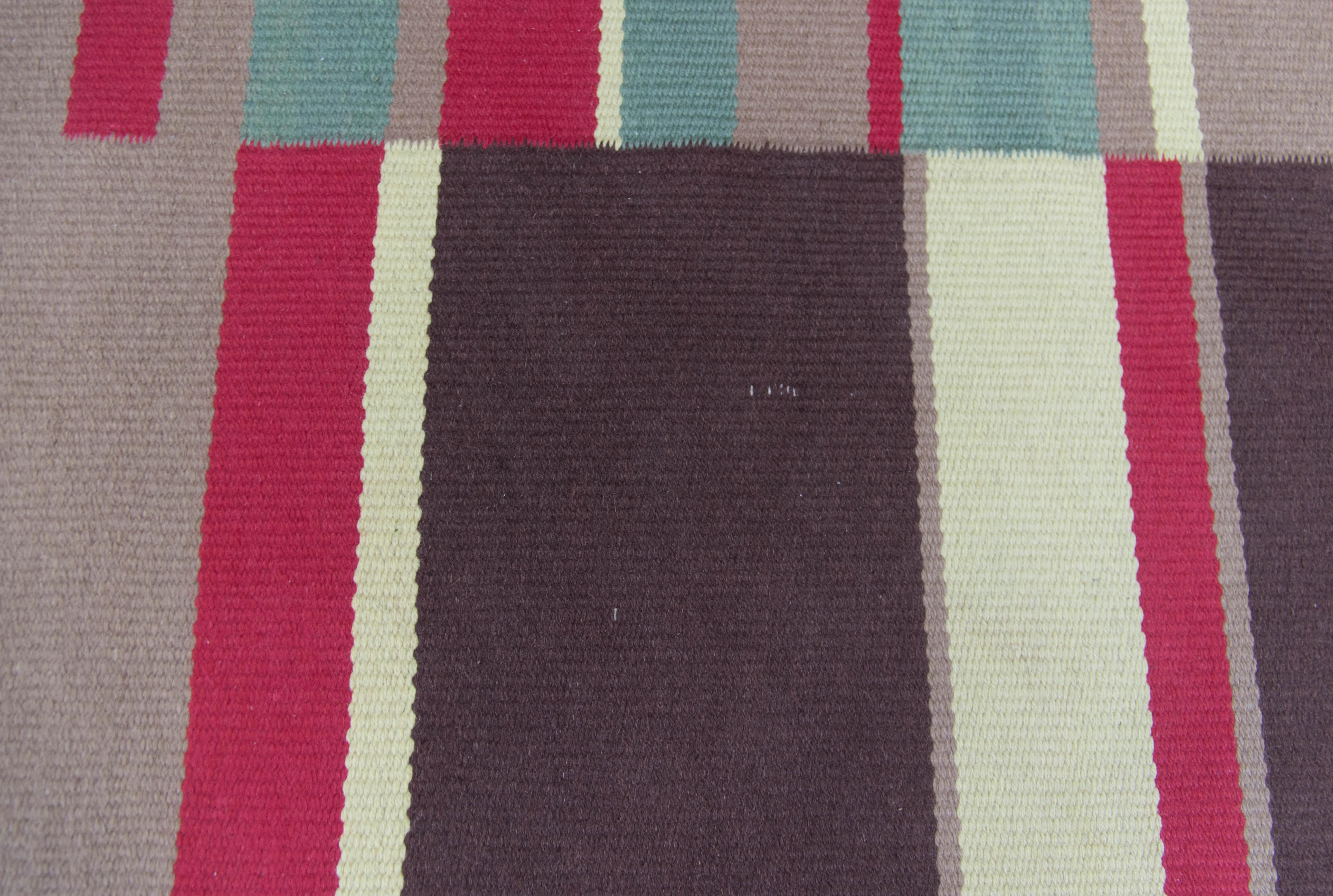 Lana Raro tappeto astratto modernista di Antonin Kybal, 1948 in vendita