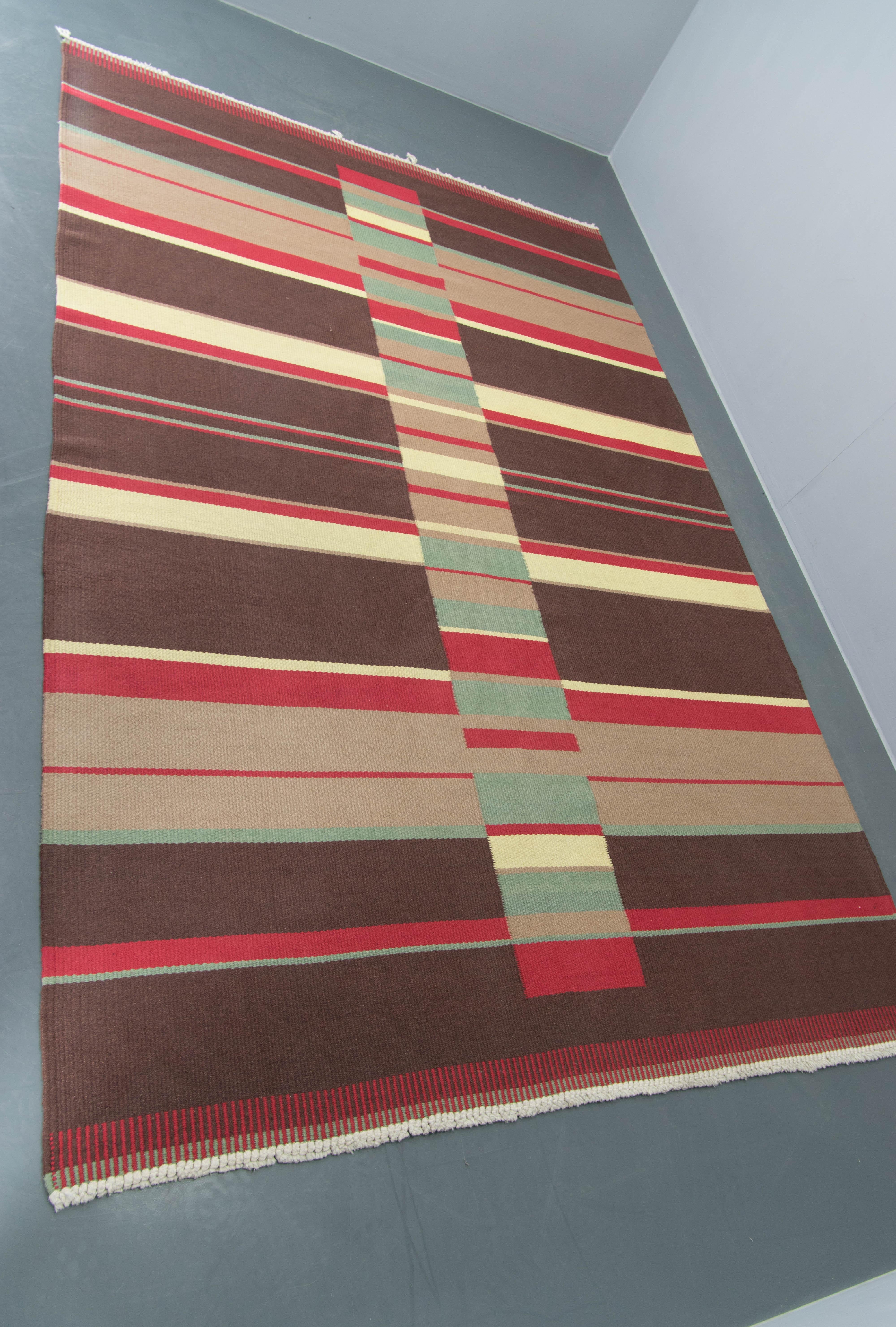 Raro tappeto astratto modernista di Antonin Kybal, 1948 in vendita 1